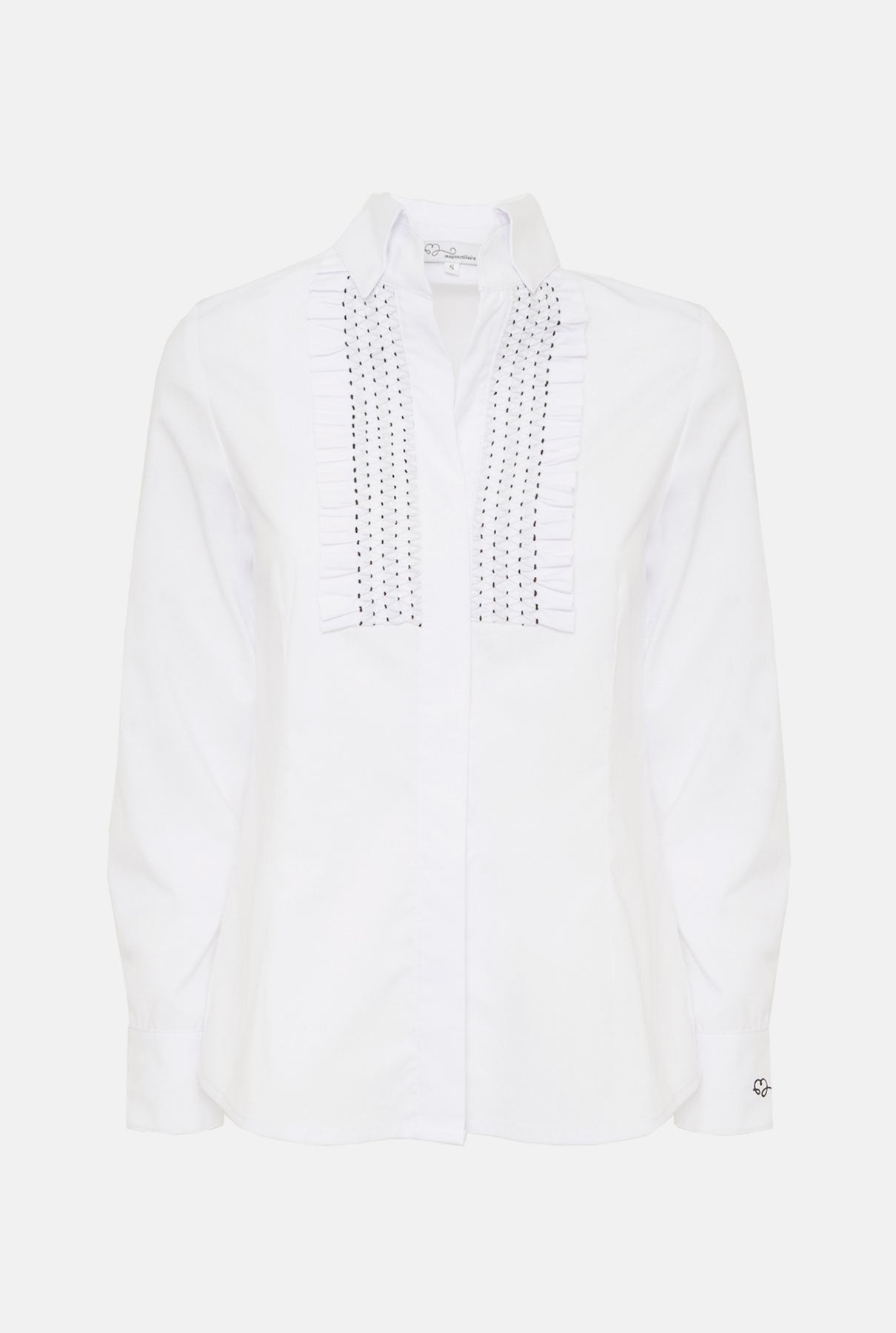 CAMISA MILA BLANCA
c/negro