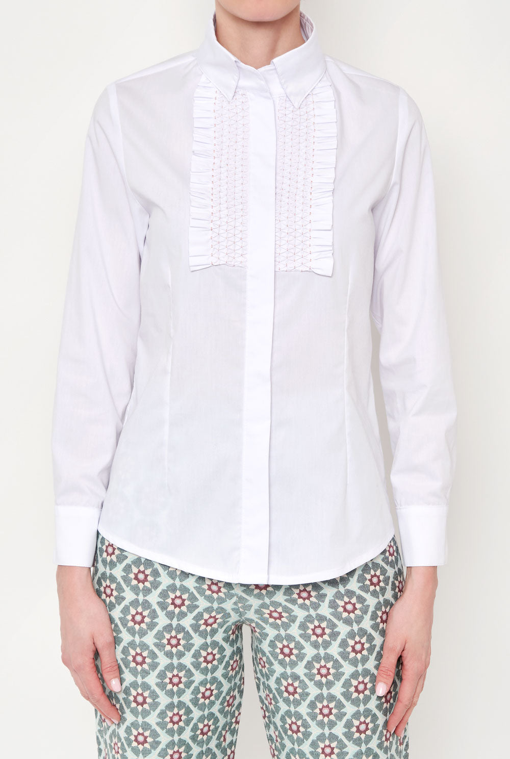 CAMISA MILA BLANCA
c/rosa