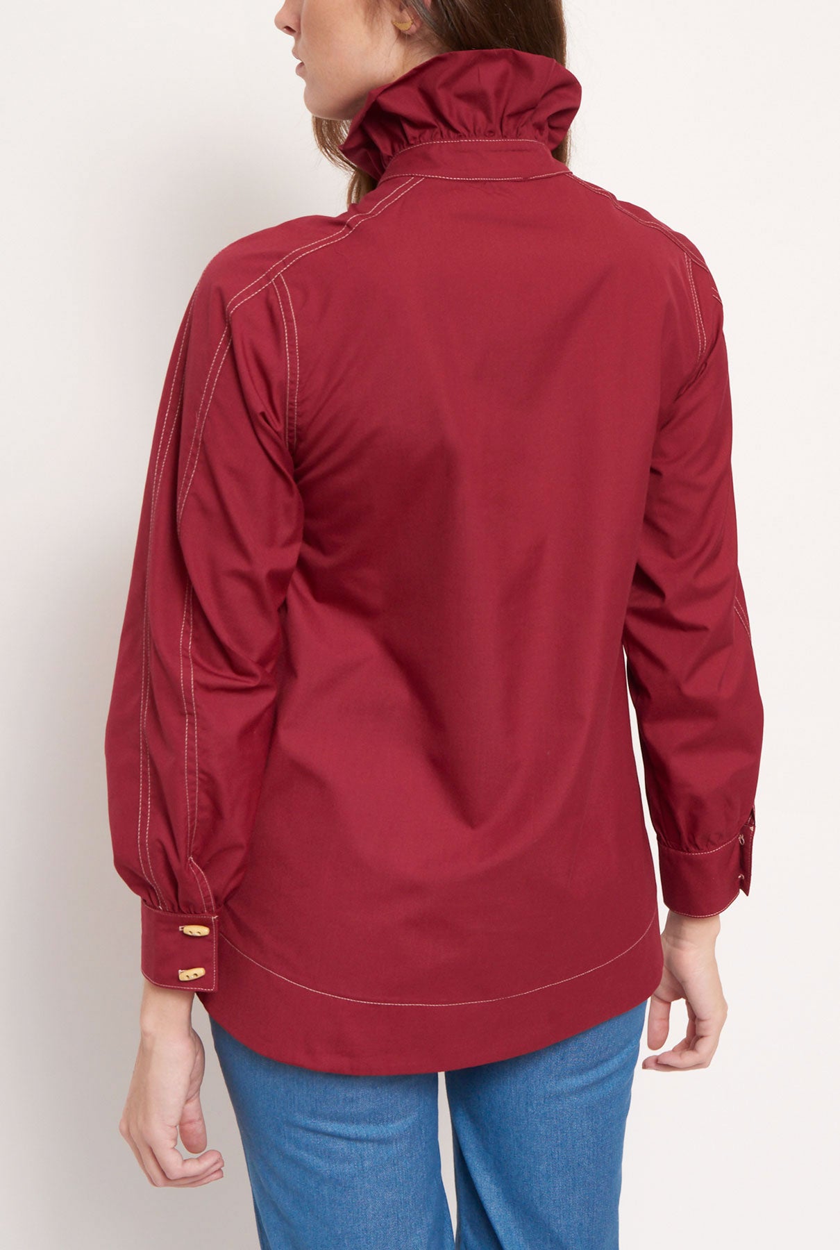 BLUSA LAURA BURDEOS