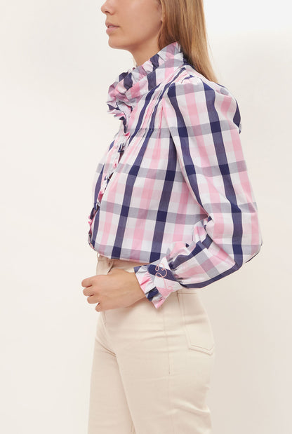 CAMISA VIOLET AZUL - ROSA