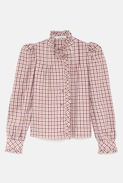 CAMISA VIOLET CAMEL - 
BURDEOS